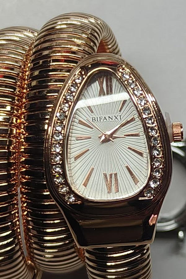 Fashionable Quartz Snake Bracelet Watch