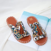 Fashionable Casual Tassel Flat Beach Sandals