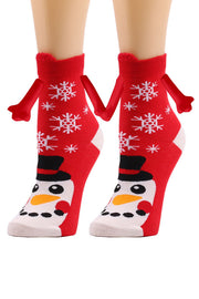 Christmas Cute Couple Magnetic Socks