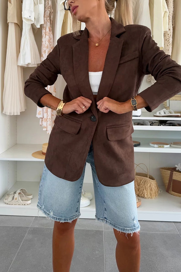 Fashion Denim Pocket Frayed Bermuda Shorts