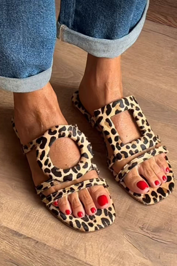 Fashionable and Casual Colorblock Open-toe Sandals