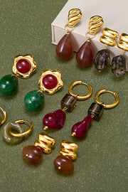 Stylish and Exquisite Titanium Steel Resin Earrings