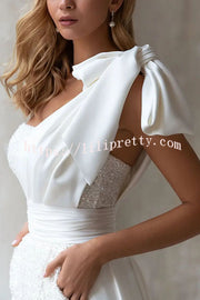 Lilipretty Sparkling Gown Sequin One Shoulder Long Hem Pocket Romper