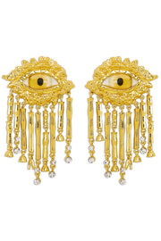 Vintage Evil Eye Tassel Earrings
