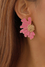 Retro Alloy Floral Pattern Earrings