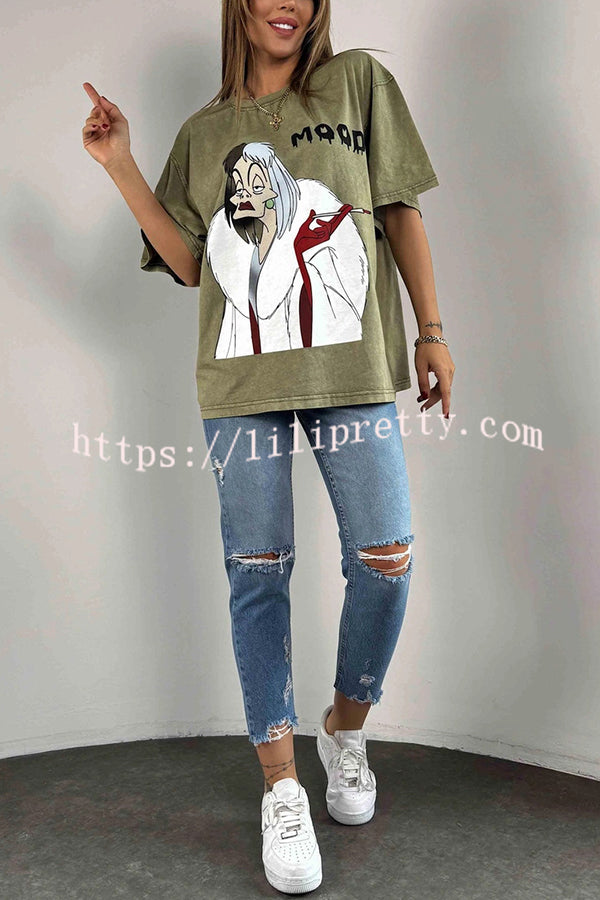 Halloween Anime Print Loose Casual Round Neck Short-sleeved T-shirt