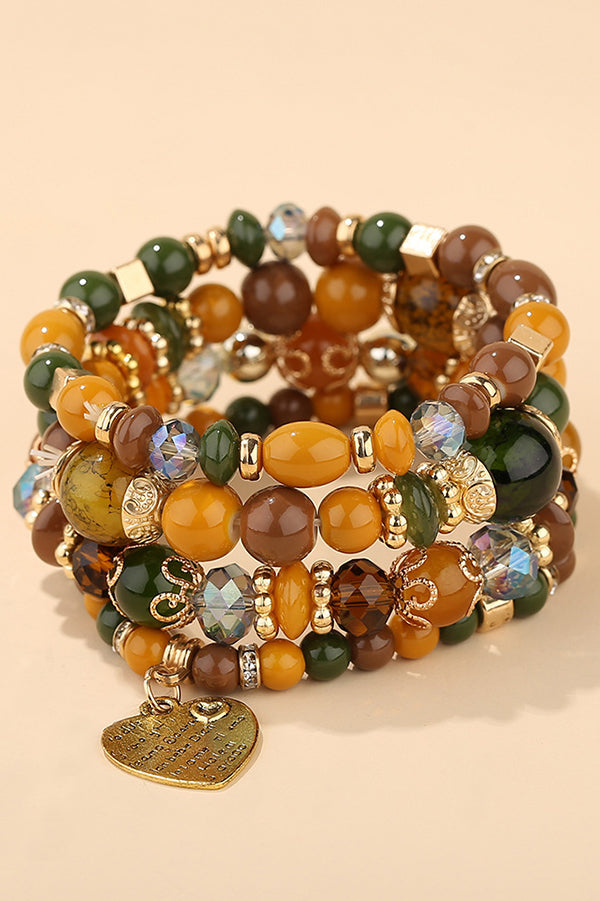 Stylish Bohemian Multi-Layer Crystal Beaded Bracelet