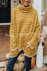 Perfect Timing Stripe Pocketed Tunic Sweater