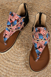Independence Day Printed Lightweight Roman Beach Sandals