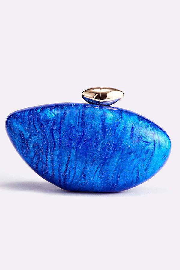 Minimalist Acrylic Bullet-Shaped Handbag