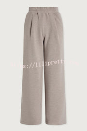 Berner High-Neck Long Sleeve Side Zipper Sweatshirt and Elastic Waist Pocketed Loose Pants Set