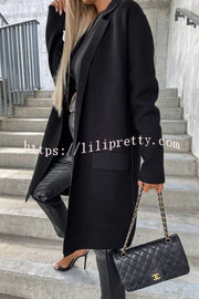 Lilipretty Moody Lapel Pocket Long Sleeve Coat