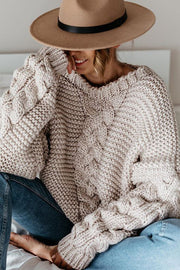 Lilipretty Once Upon A Fall Cable Knit Sweater