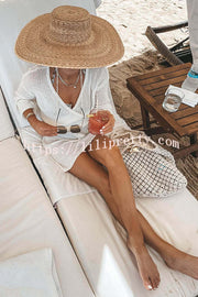 Lilipretty Fun In The Sun Knit Cover-up Dress