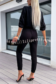 Lilipretty What You Waiting for Elastic Belted Pocketed Jumpsuit