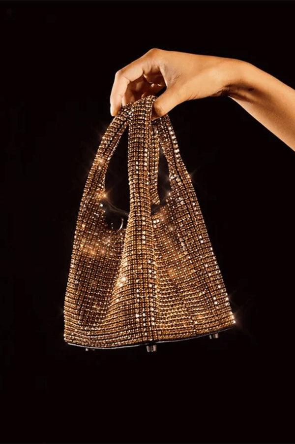 Lilipretty Diamond Bucket Bag Rhinestone Chain Bag