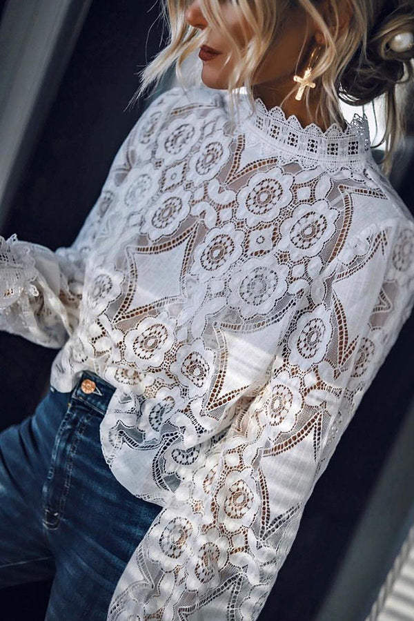 Lilipretty Ciao Lovely Long Sleeve Lace Top
