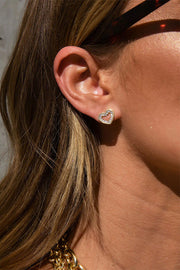 Lilipretty Queen of Hearts Crystal Stud Earrings