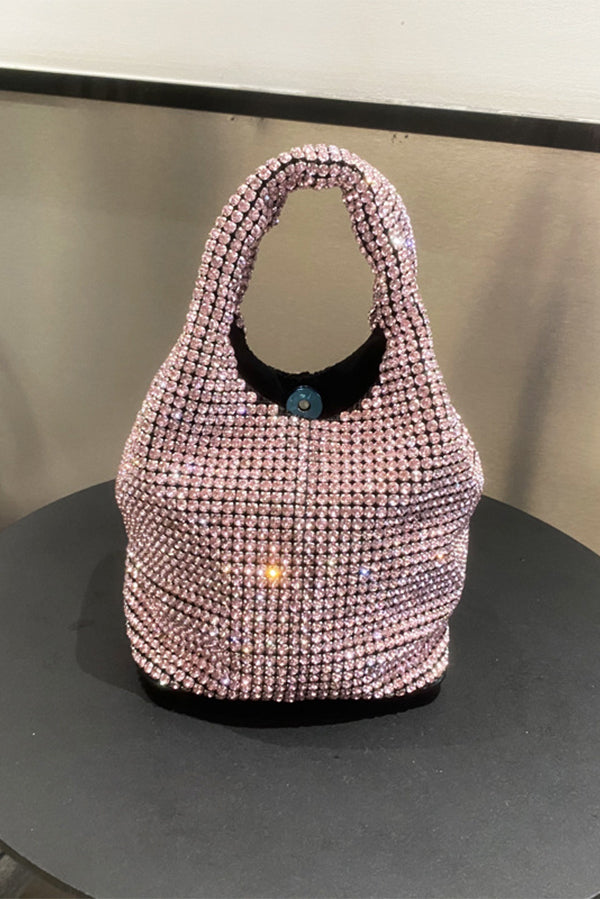 Lilipretty Diamond Bucket Bag Rhinestone Chain Bag