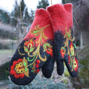 Lilipretty Half-finger flip-top cold and warm wool knitted and velvet padded gloves