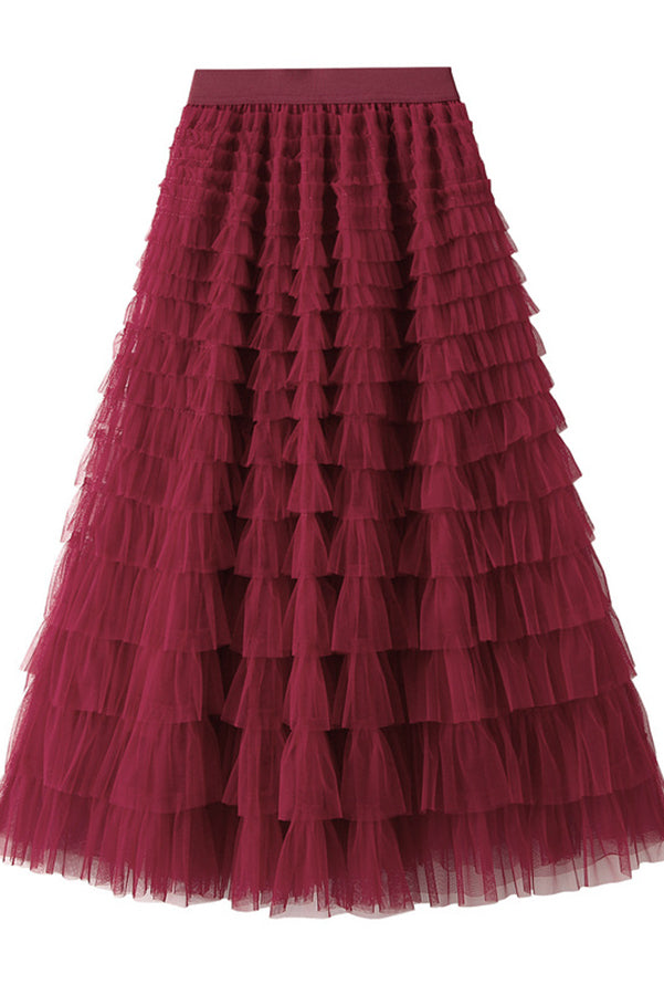 Lilipretty Make a Royal Statement with this Elastic Waist Tulle Skirt lilipretty