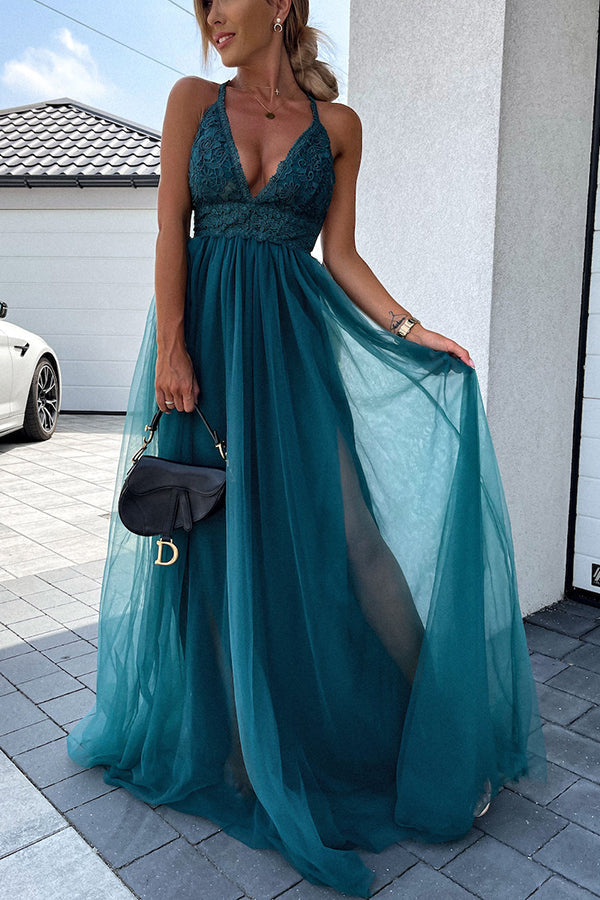 Lilipretty The Day We Met Pleated Backless Maxi Dress