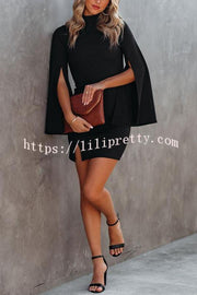 Lilipretty Must Be Love Bell Sleeve Knit Bodycon Dress