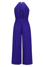 Lilipretty All The Feels Halter Neck Pleated Jumpsuit