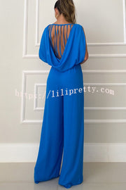 Lilipretty So Easy To Chic Elastic Waist Lace-up Back Jumpsuit