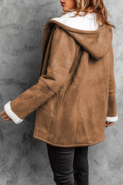 Lilipretty Cozy Sunday Charm Fleece Suede Hooded Coat
