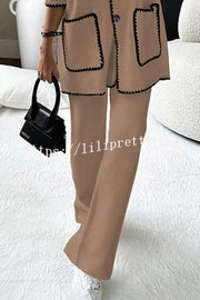 Lilipretty Easy To Style Edge Decorated Pocket Loose Fashion Jacket