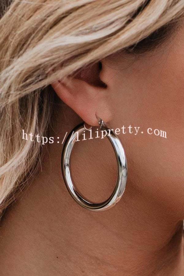 Lilipretty Personalized Thick Round Earrings