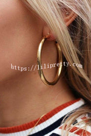 Lilipretty Personalized Thick Round Earrings