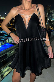 Lilipretty Stunning Shiny Chain Party Mini Dress