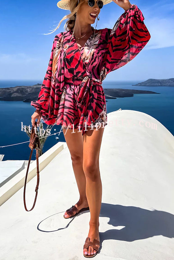 Lilipretty Drifting Out To Sea Printed Vacation Shorts Suit