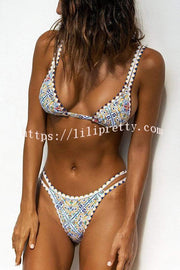 Lilipretty Need A Vacation Sicilian Inspired Print Bikini Set