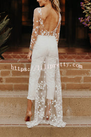 Lilipretty White Wedding Jumpsuit