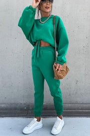 Lilipretty Worth It Sporty Style Solid Color Pants Suit