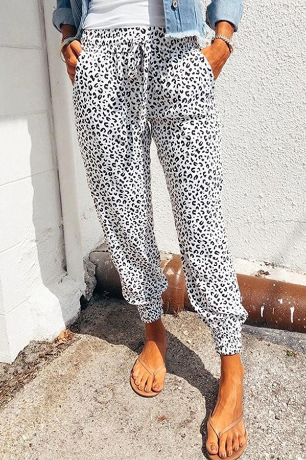 Lilipretty Only Sunshine Leopard Casual Pants