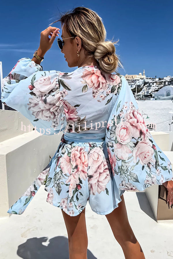 Lilipretty Drifting Out To Sea Printed Vacation Shorts Suit