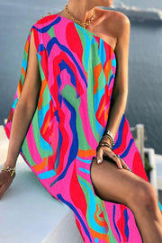 Lilipretty Alyse One Shoulder A-line Elegant Maxi Dress